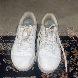 Puma Classic White Lace-Up Sneakers